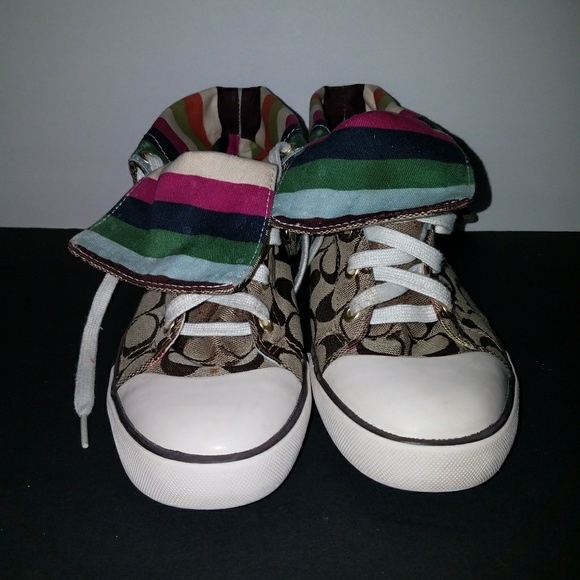 Coach Shoes - Coach Bonney Multicolor Hightop sneakers